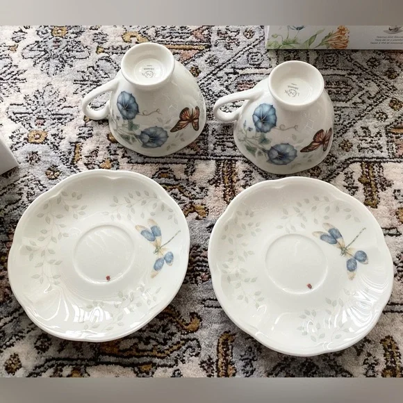Lenox Butterfly Meadow cup & saucer x 2 - Picture 11 of 16